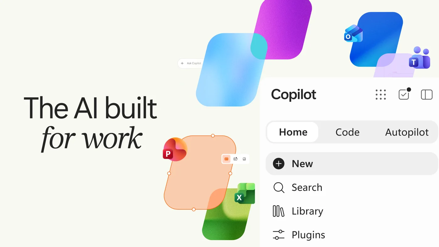 微软为Copilot加入Home、Code与Autopilot三项新能力原文配图